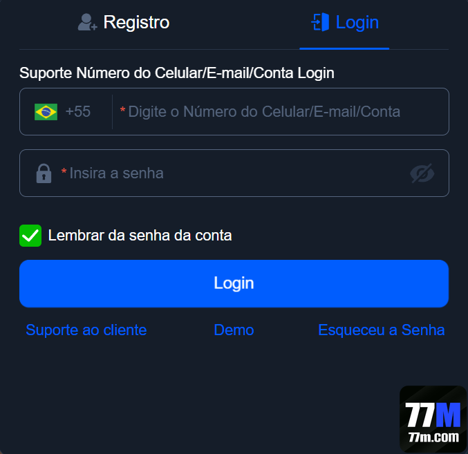 77m.com - protegido login premium para autenticar